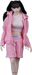 [AC] SA Toys SA023C ピンク 1/6 美人 美女 セクシー 綺麗 可愛い ファッション 運動タイプ クール 女性 アクションフィギュア用 パーカー ハンズボン タンクトップ