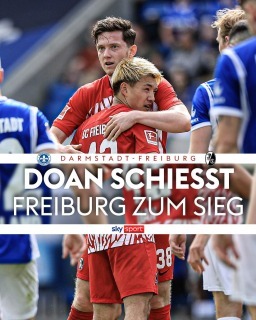 Darmstadt 0 - [1] Freiburg - Ritsu Doan goal